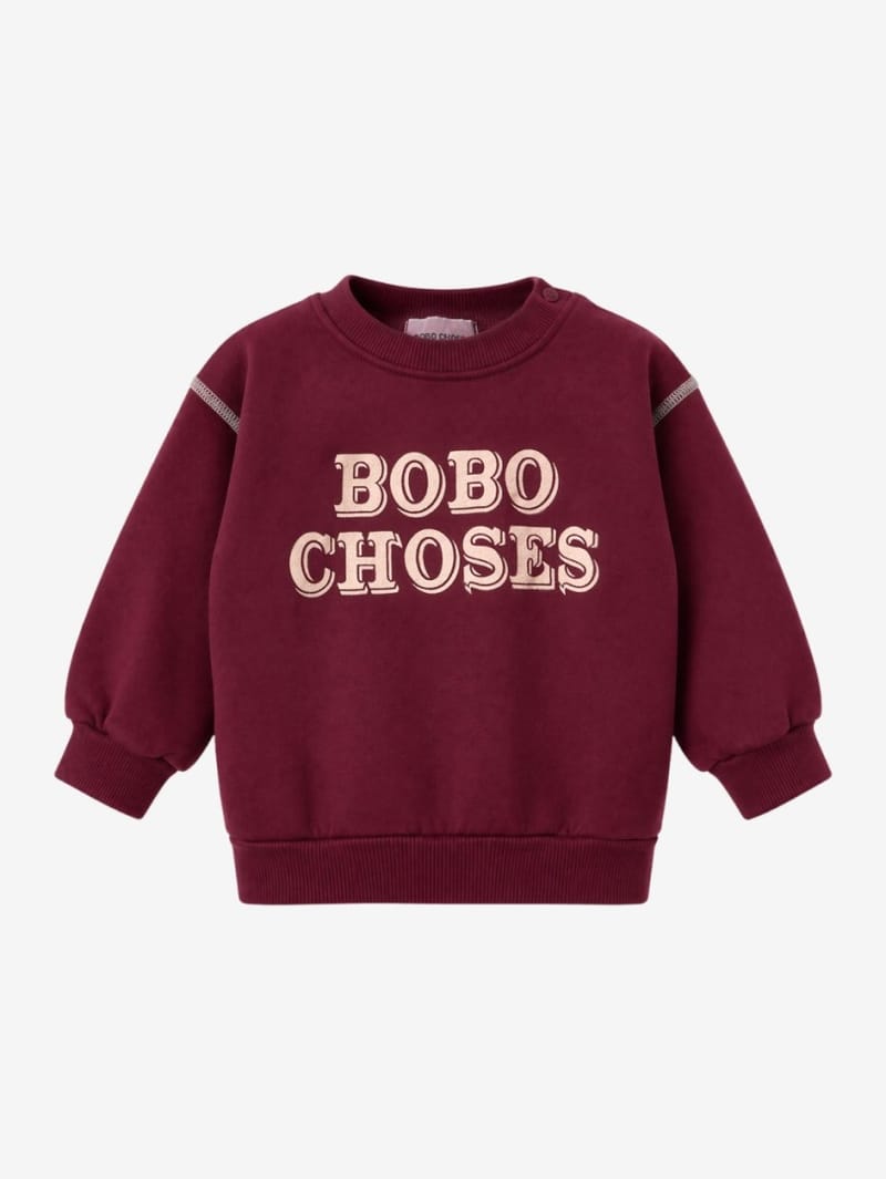 Bobo Choses: Organic cotton sweatshirt with embossed logo