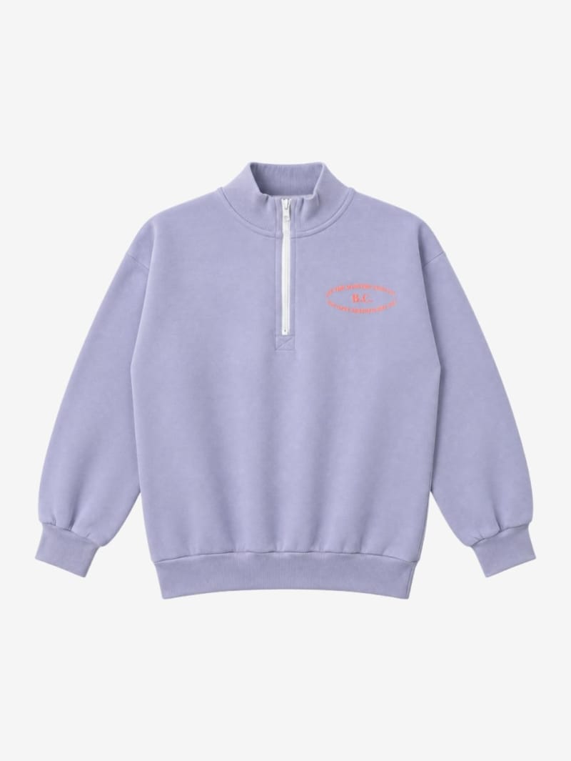 Bobo Choses: Mystery BC organic cotton half-zip sweatshirt