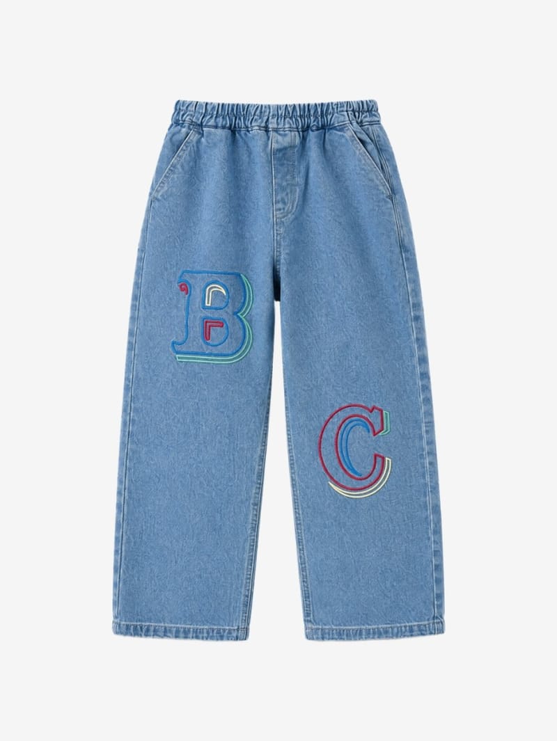 Bobo Choses: Organic cotton jeans with embossed logo