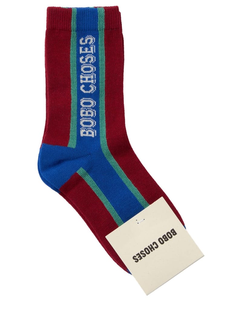 Bobo Choses: Extra-long organic cotton logo socks