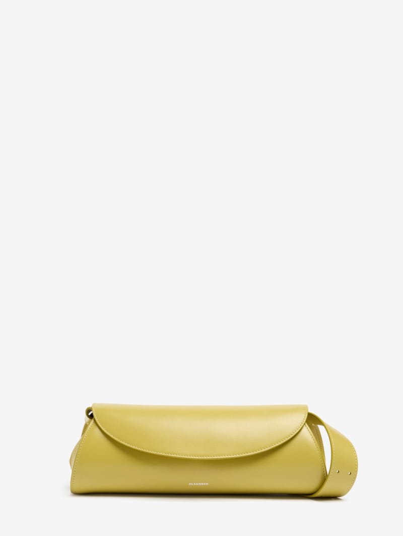 Jil Sander: Small Cannolo leather shoulder bag