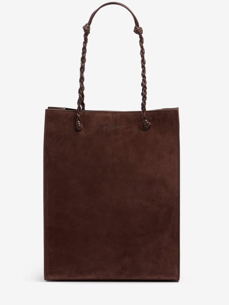 Jil Sander: Shopper Tangle aus Veloursleder
