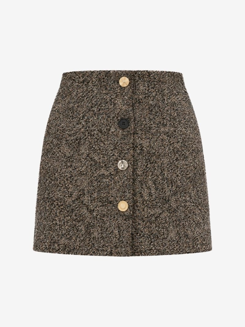 MSGM: Buttoned mini skirt