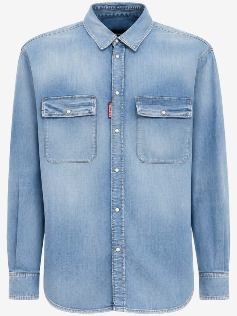 Dsquared2: Canadian vintage-effect cotton shirt