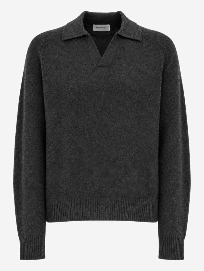 DIANA STUDIO: Cashmere Knit Polo