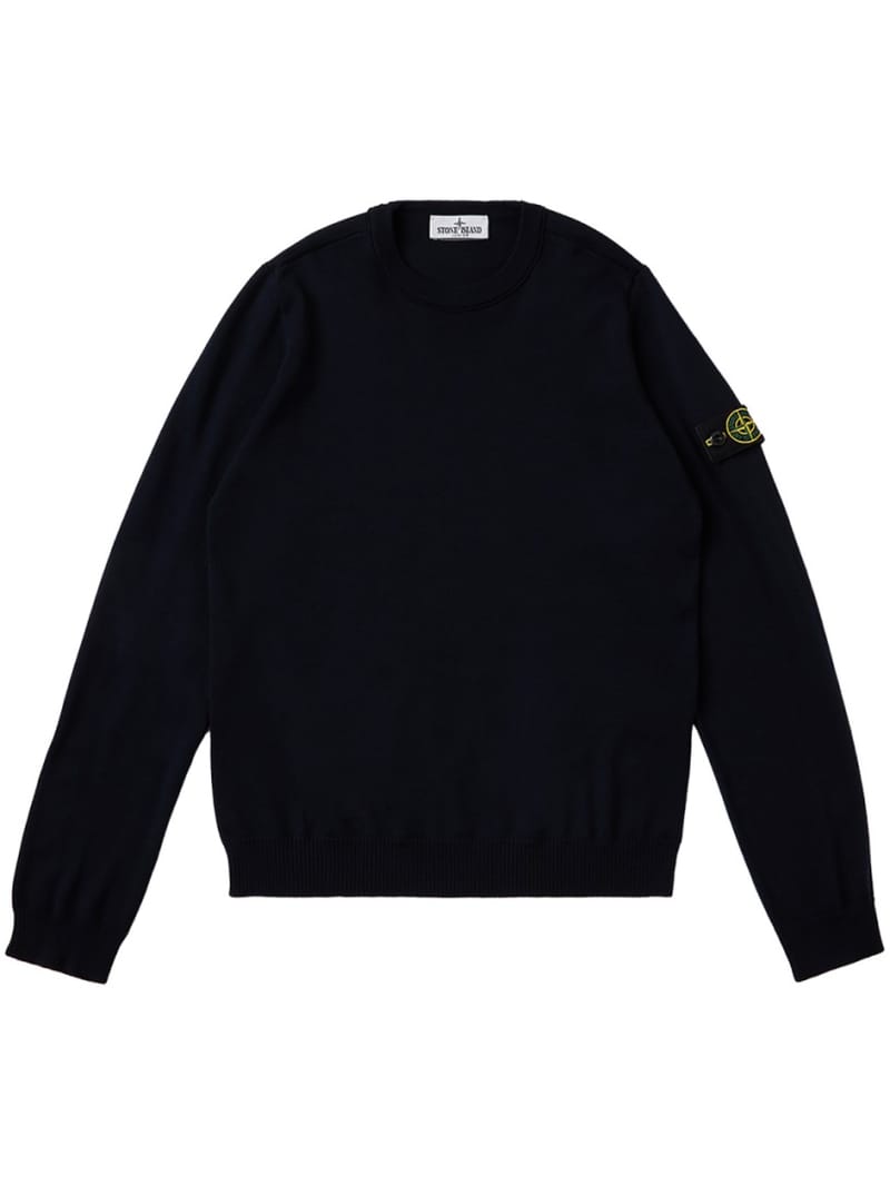 Stone Island Junior: Cotton blend knit sweater