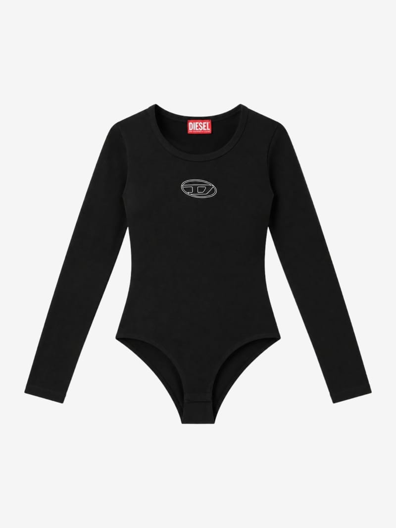 Diesel Kids: Cotton blend long-sleeve bodysuit