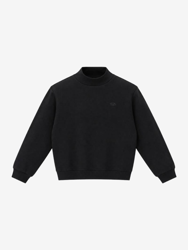 Diesel Kids: Cotton jersey turtleneck sweatshirt