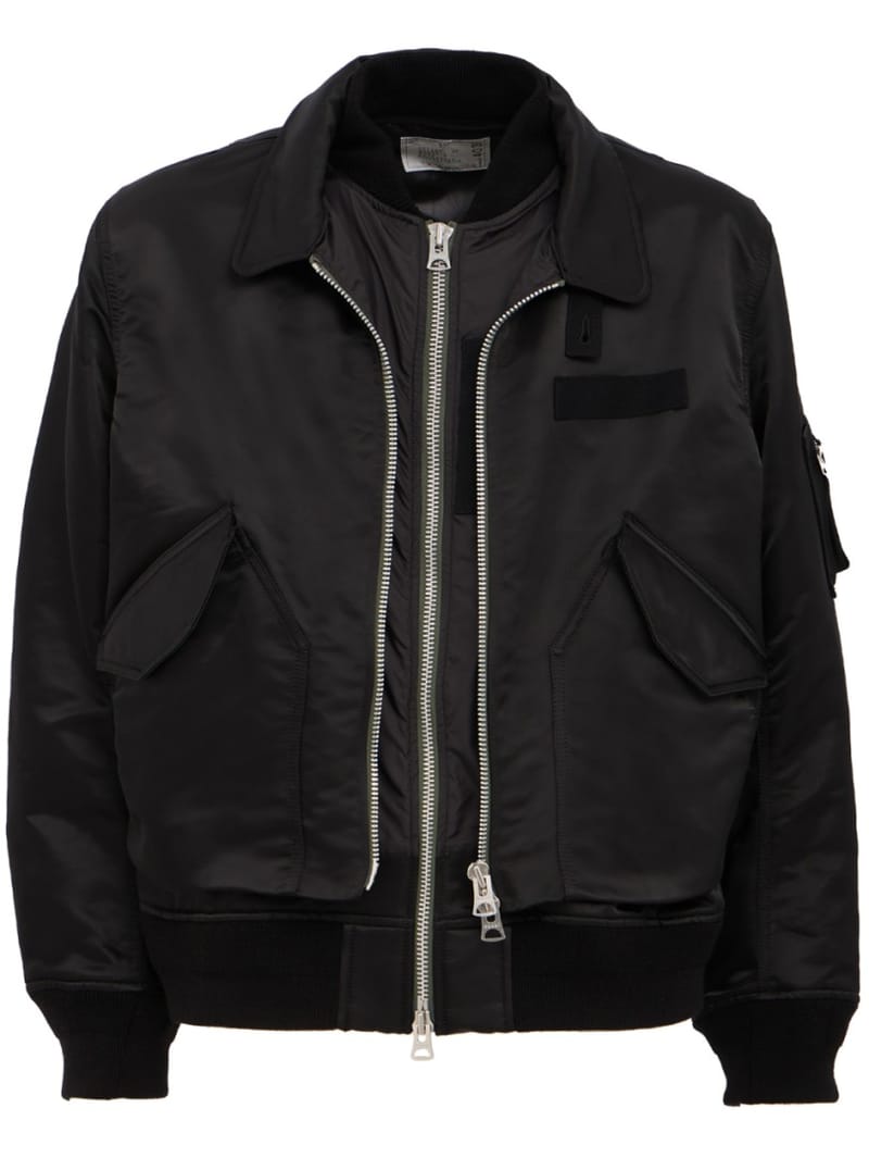 Sacai: Cotton Nylon Twill Blouson