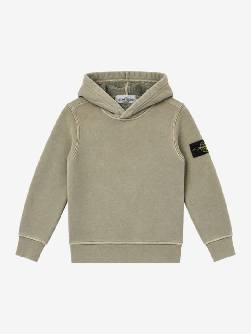Stone Island Junior: Cotton sweatshirt hoodie