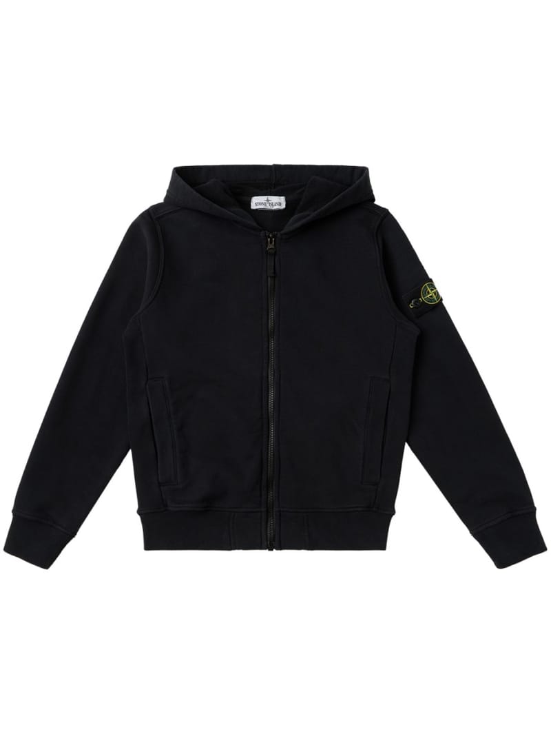 Stone Island Junior: 棉质连帽卫衣