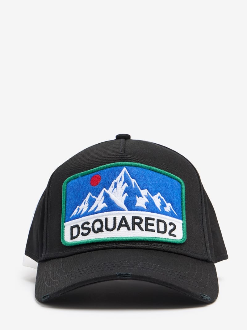 Dsquared2: D2 Patch Baseball Cap