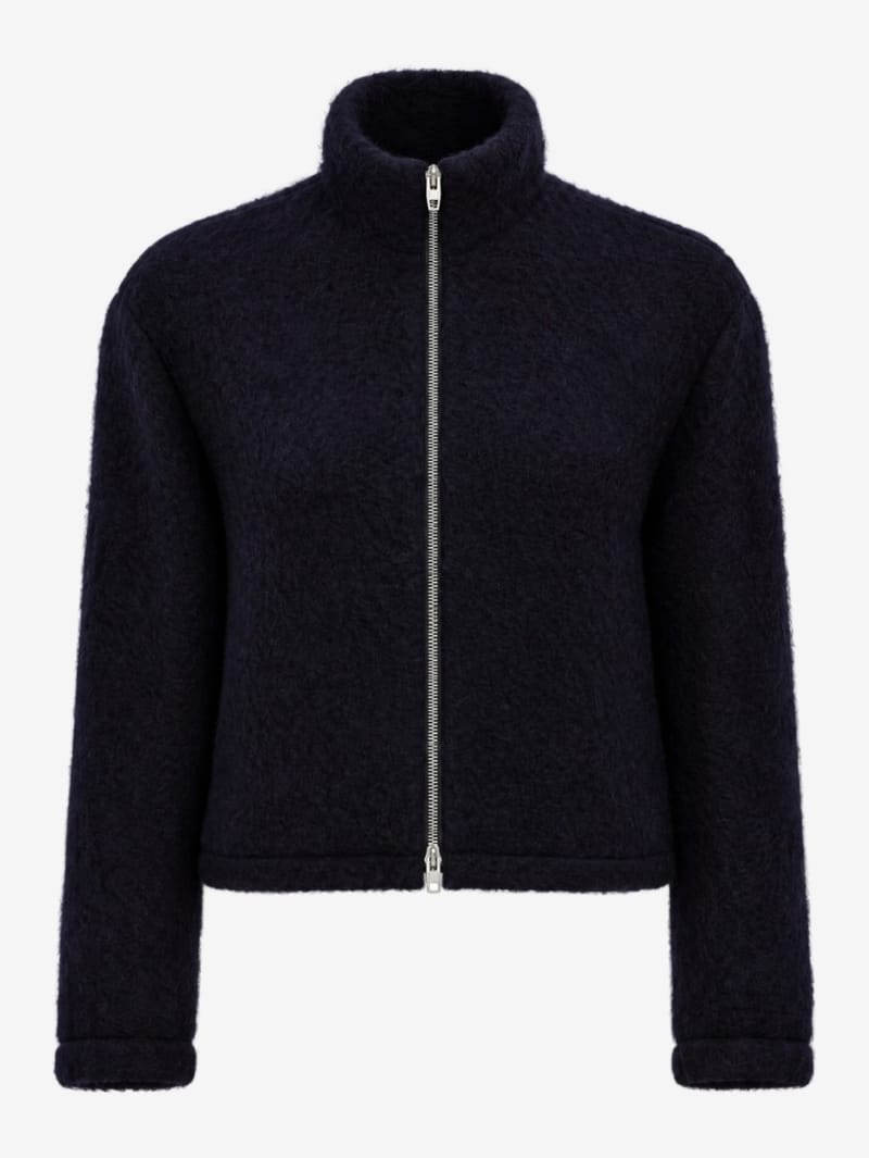 Jil Sander: Polyester zip-up sweatshirt