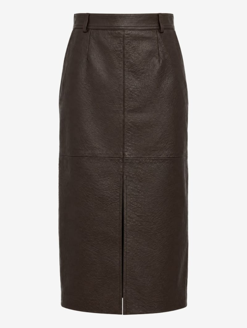 LUISA SPAGNOLI: Fidente leather skirt