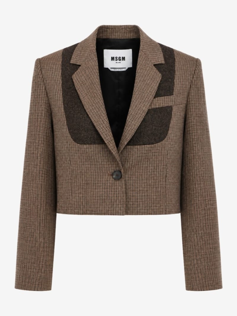 MSGM: Boxy bicolor jacket