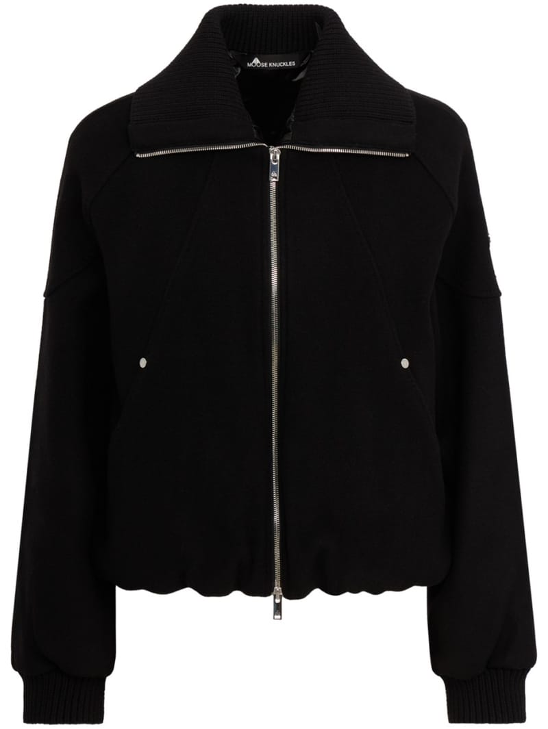 Moose Knuckles: grid 3 in 1 wool bomber