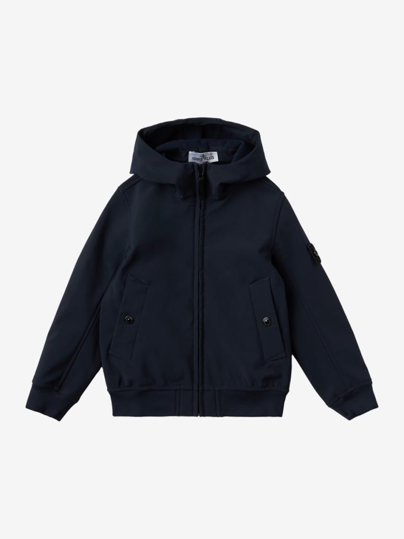 Stone Island Junior: Hooded nylon parka jacket