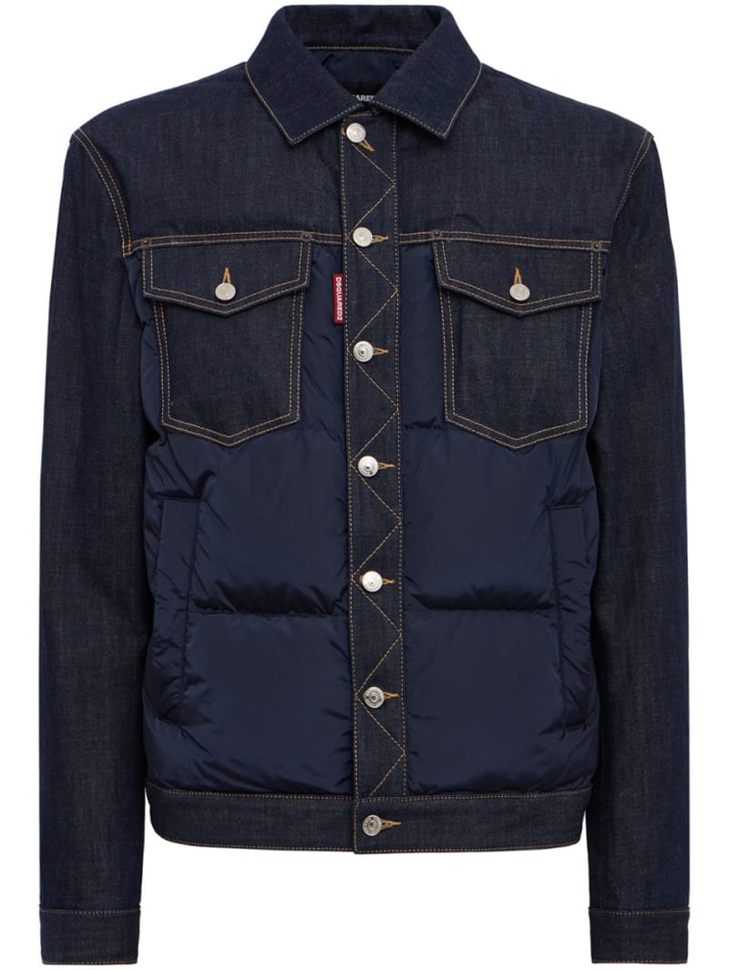 Dsquared2: Hybrid Puffer Jean Jacket