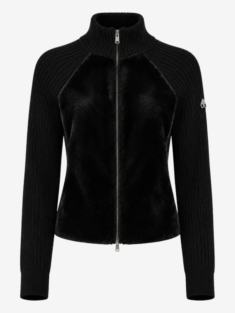 Moose Knuckles: junction zip up sweater