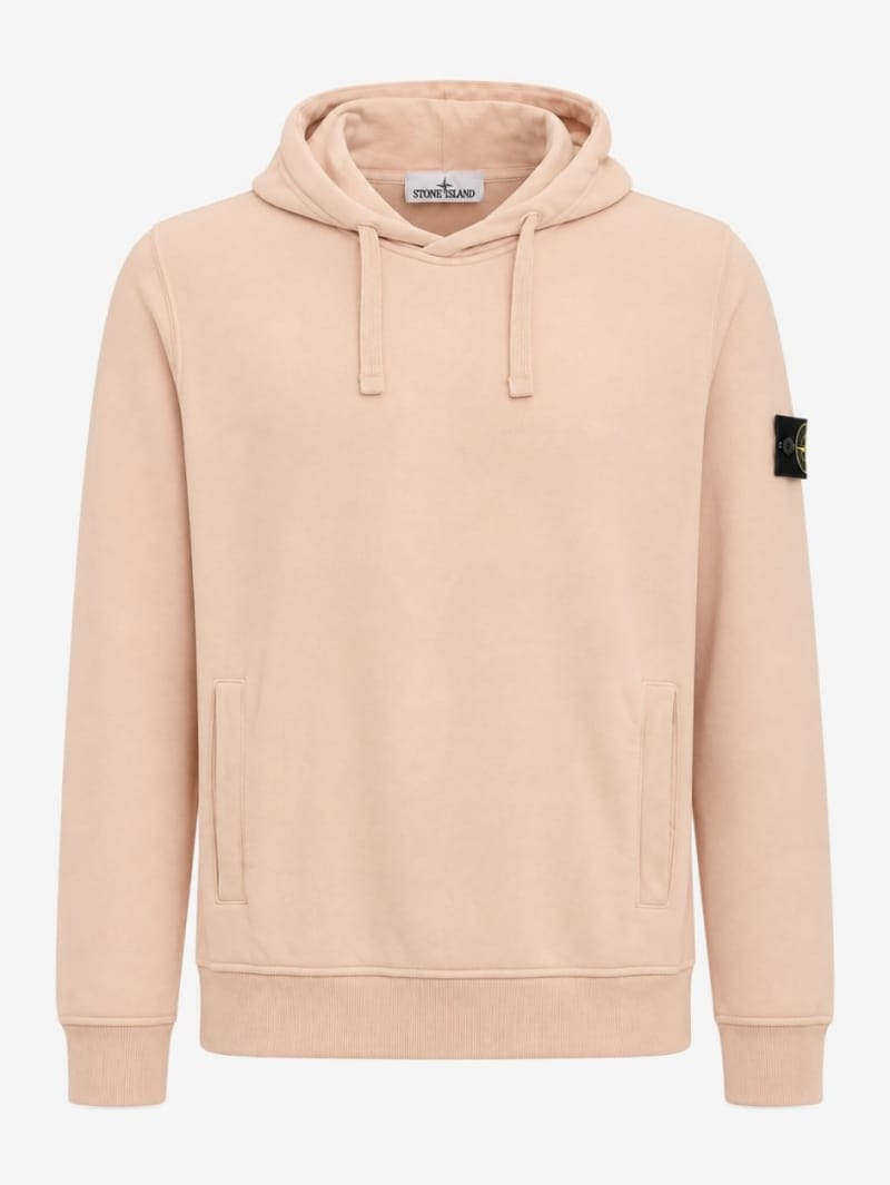 Stone Island: Logo cotton hoodie