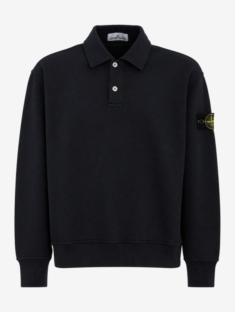 Stone Island: Logo cotton polo