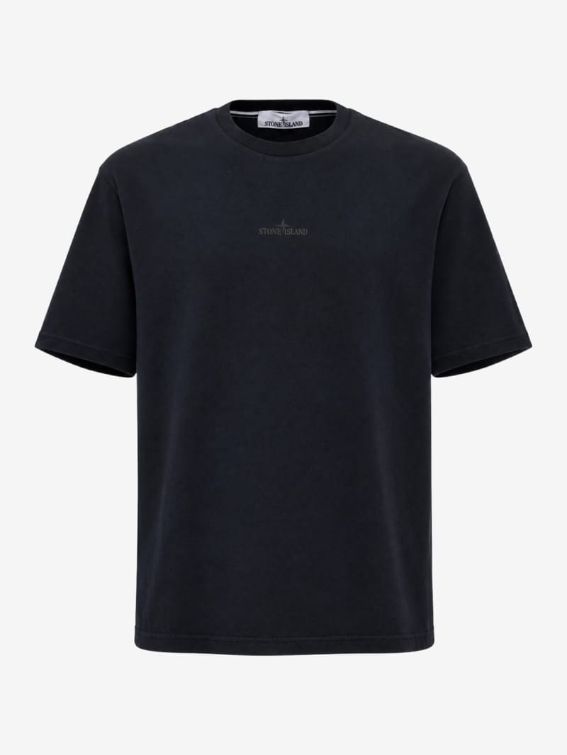 Stone Island: Logo cotton t-shirt