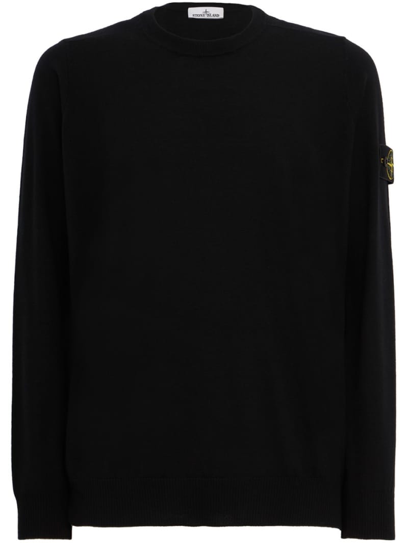 Stone Island: logo 圆领针织毛衣