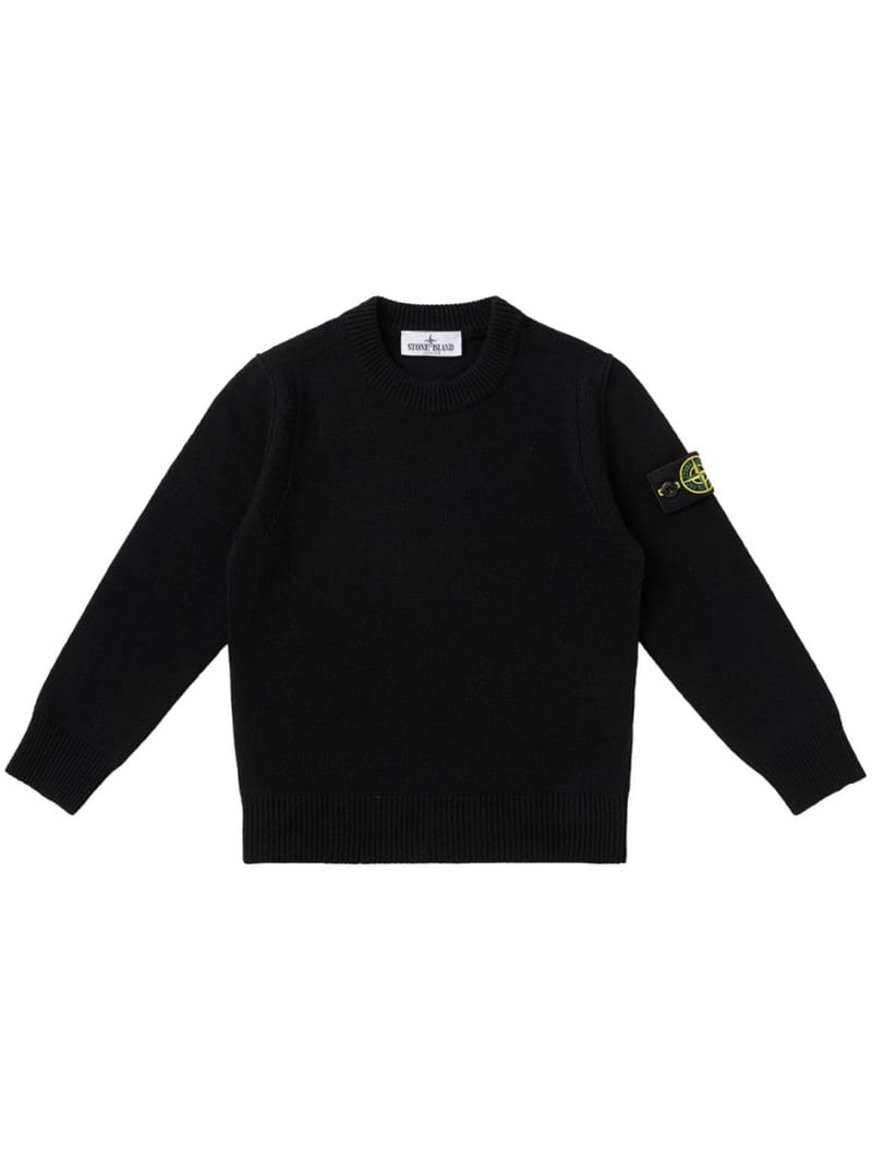 Stone Island Junior: Maglione girocollo con badge