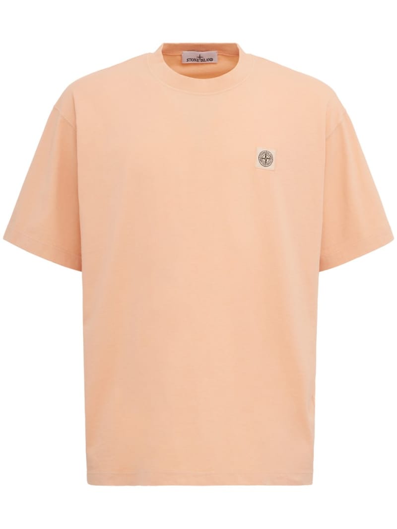 Stone Island: logo补丁棉质t恤