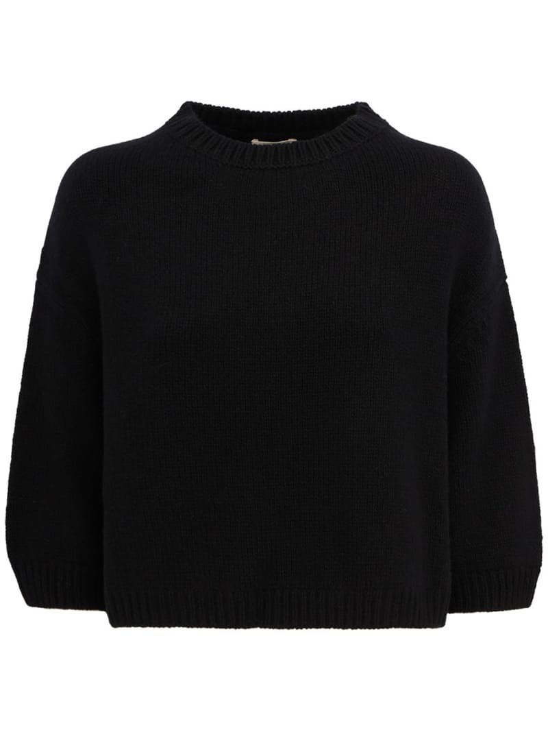 Khaite: Maglia girocollo Sabina in cashmere