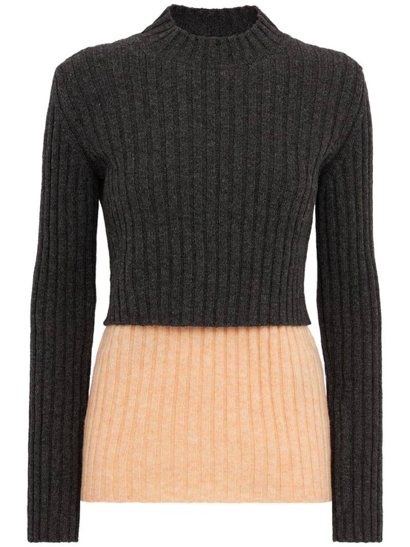 Jil Sander: Wool double-layer sweater