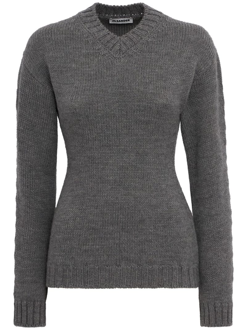 Jil Sander: Wool V-neck sweater