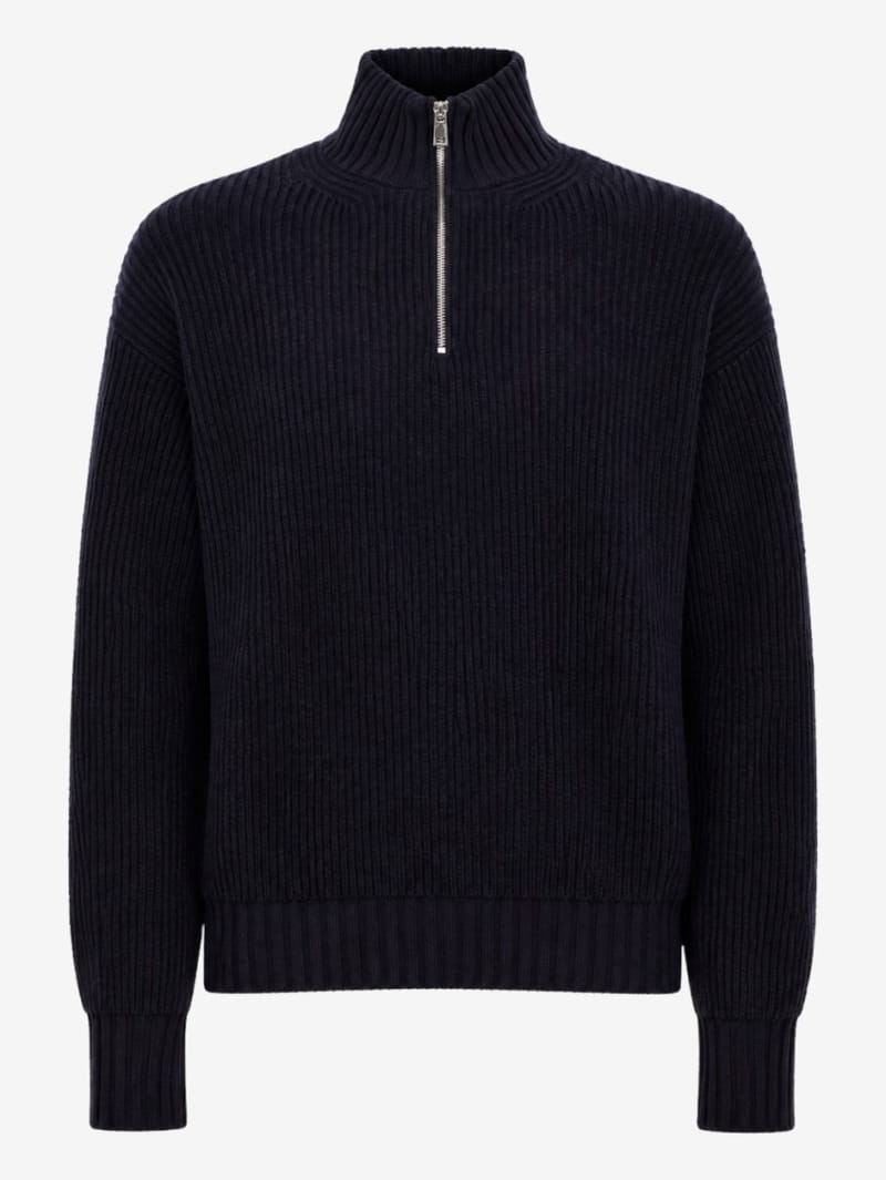 DIANA STUDIO: Merino wool half-zip knit jumper