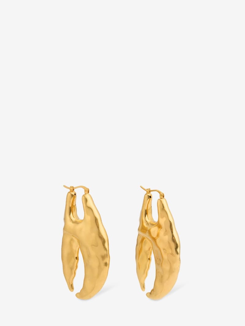 Jacquemus: Boucles d'oreilles Homard en cuivre