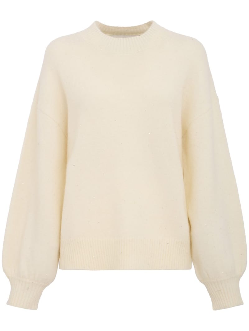 CRUNA: Oversized crewneck knit sweater