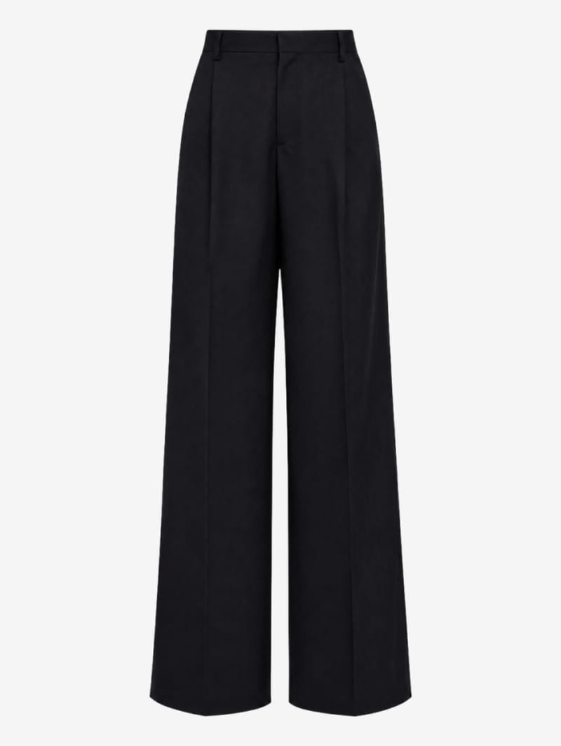 ANIPS: Pantaloni a gamba larga in lana merino