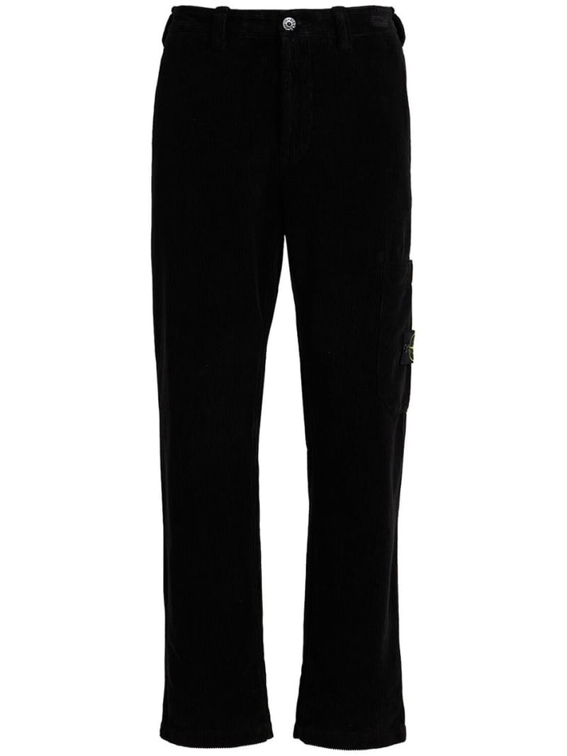 Stone Island: 直筒裤带有贴袋