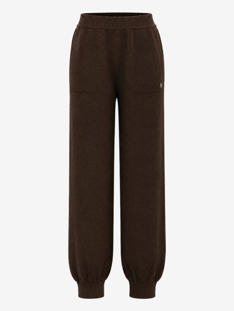 MSGM: Pantaloni in misto lana e cashmere con logo