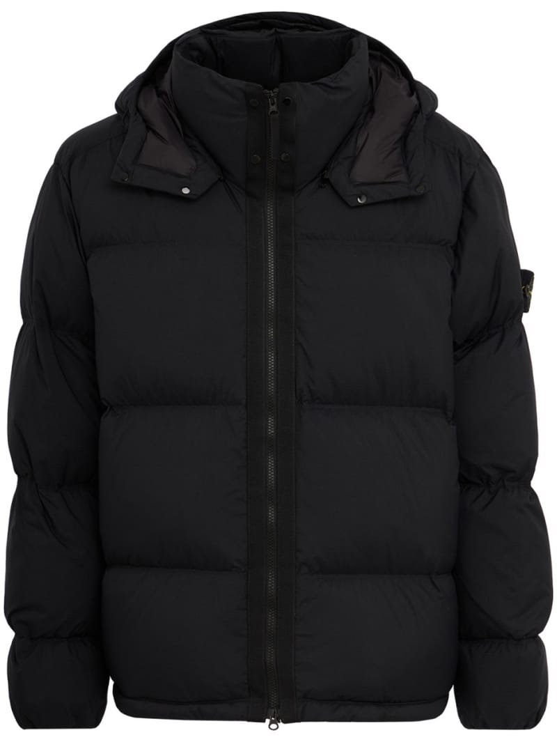 Stone Island: 可拆卸帽子的尼龙羽绒服