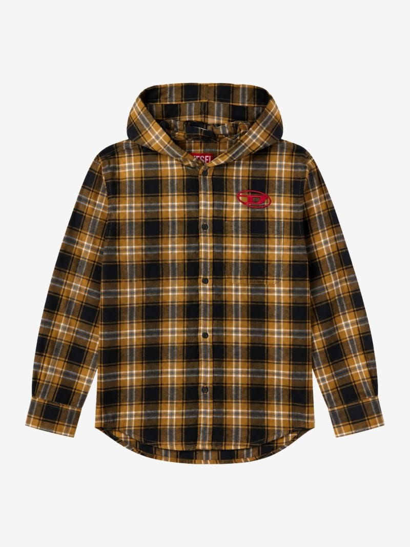 Diesel Kids: Plaid cotton shirt