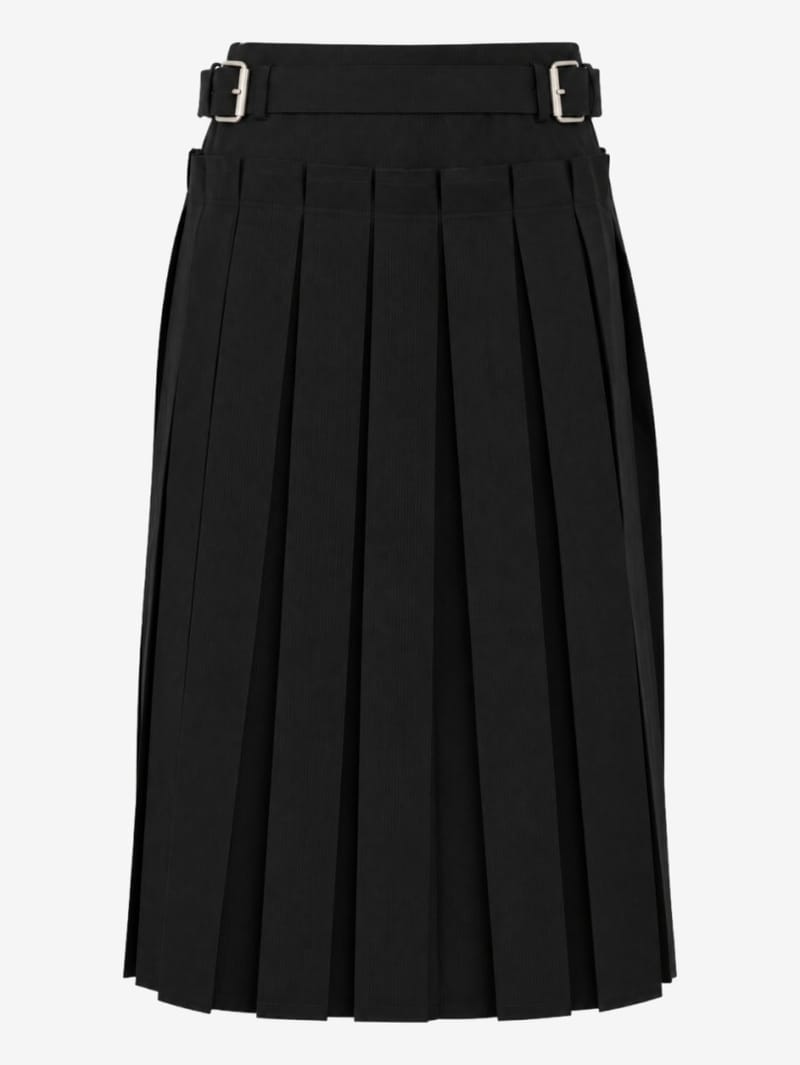 LA PISCINE: Pleated skirt