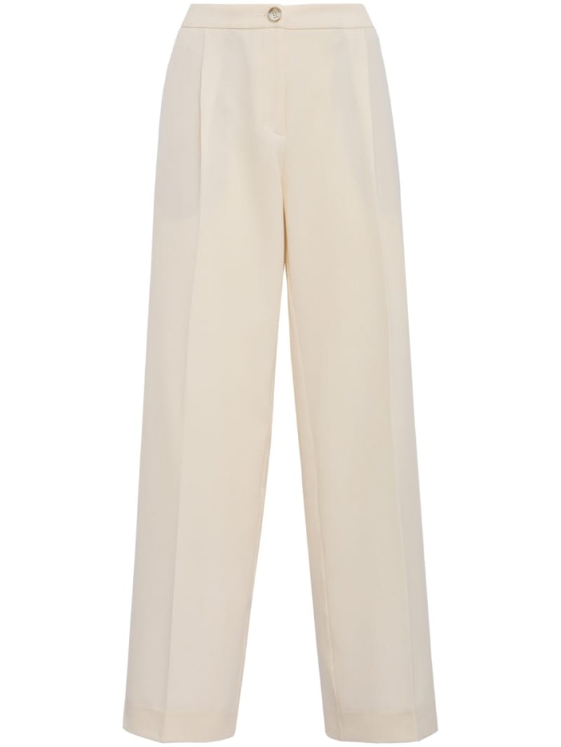 CRUNA: Pleated Wide Leg Regular Fit Pants