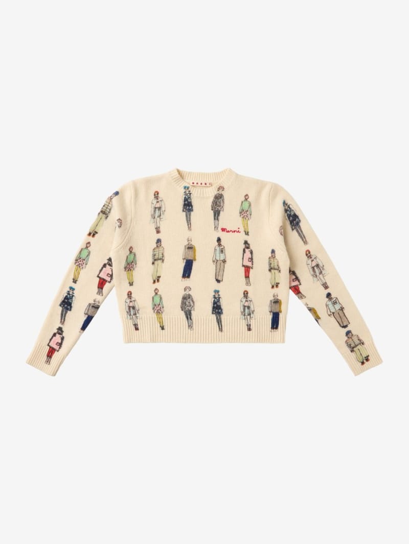 Marni Junior: Printed cotton sweatshirt