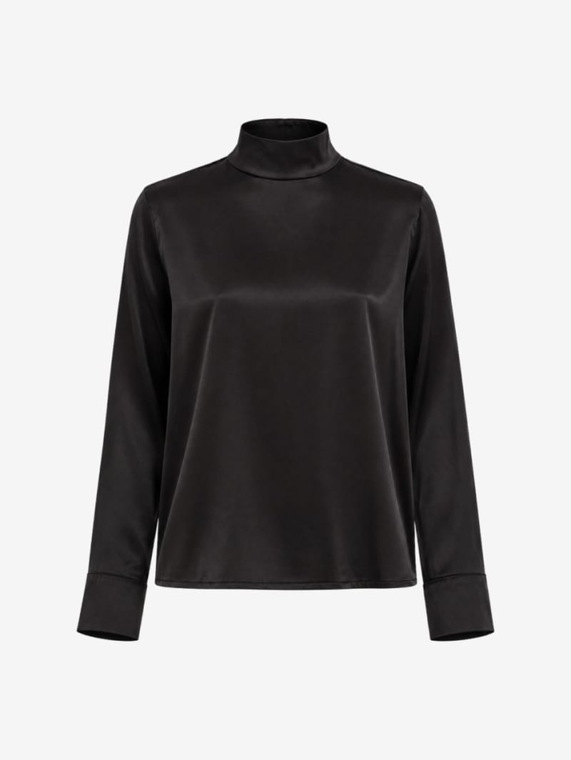 CRUNA: Regular fit mock-neck top