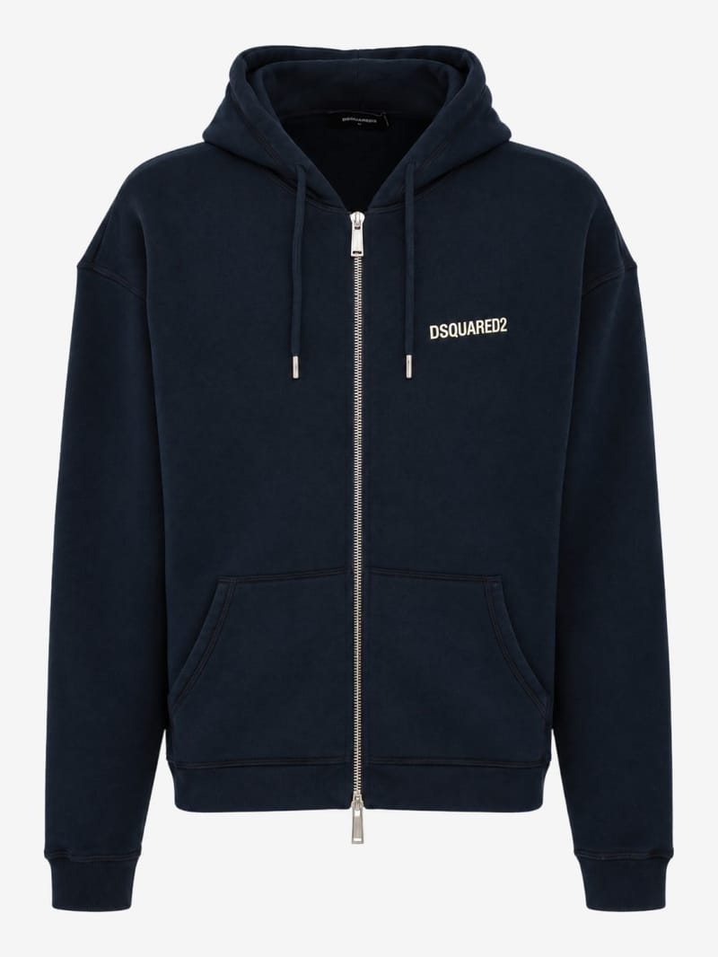 Dsquared2: Relax Fit Zipped Hoodie