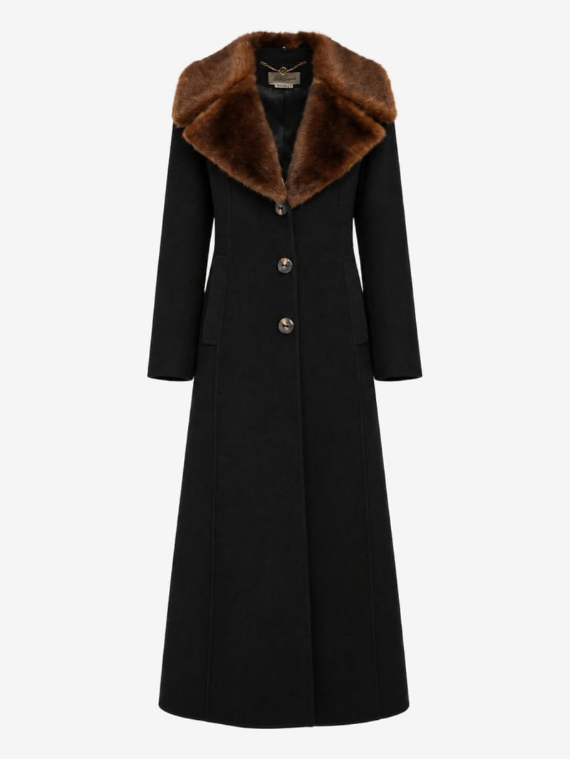 LUISA SPAGNOLI: Scolpito fur coat