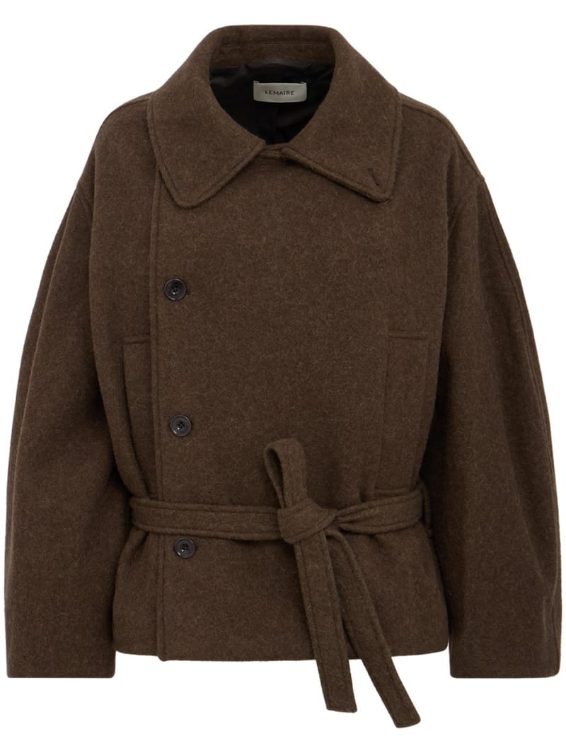 Lemaire: Short wrap coat