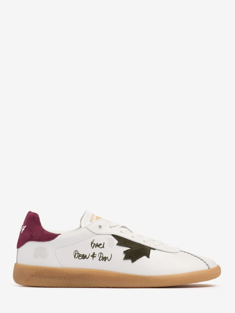 Dsquared2: Leather and polyamide logo sneakers