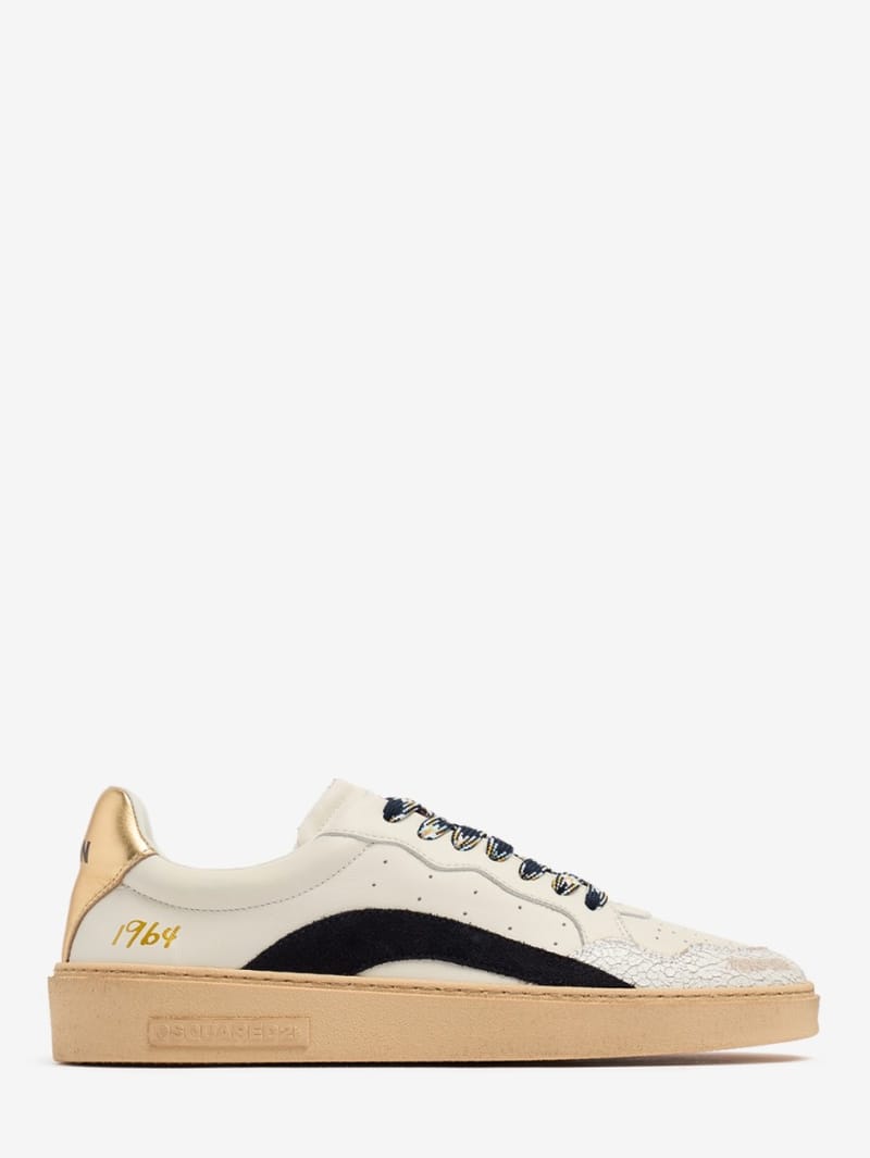 Dsquared2: Rider calf leather logo sneakers