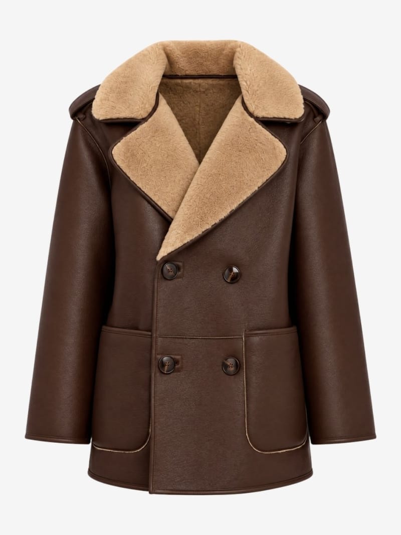 LUISA SPAGNOLI: Socio shearling jacket